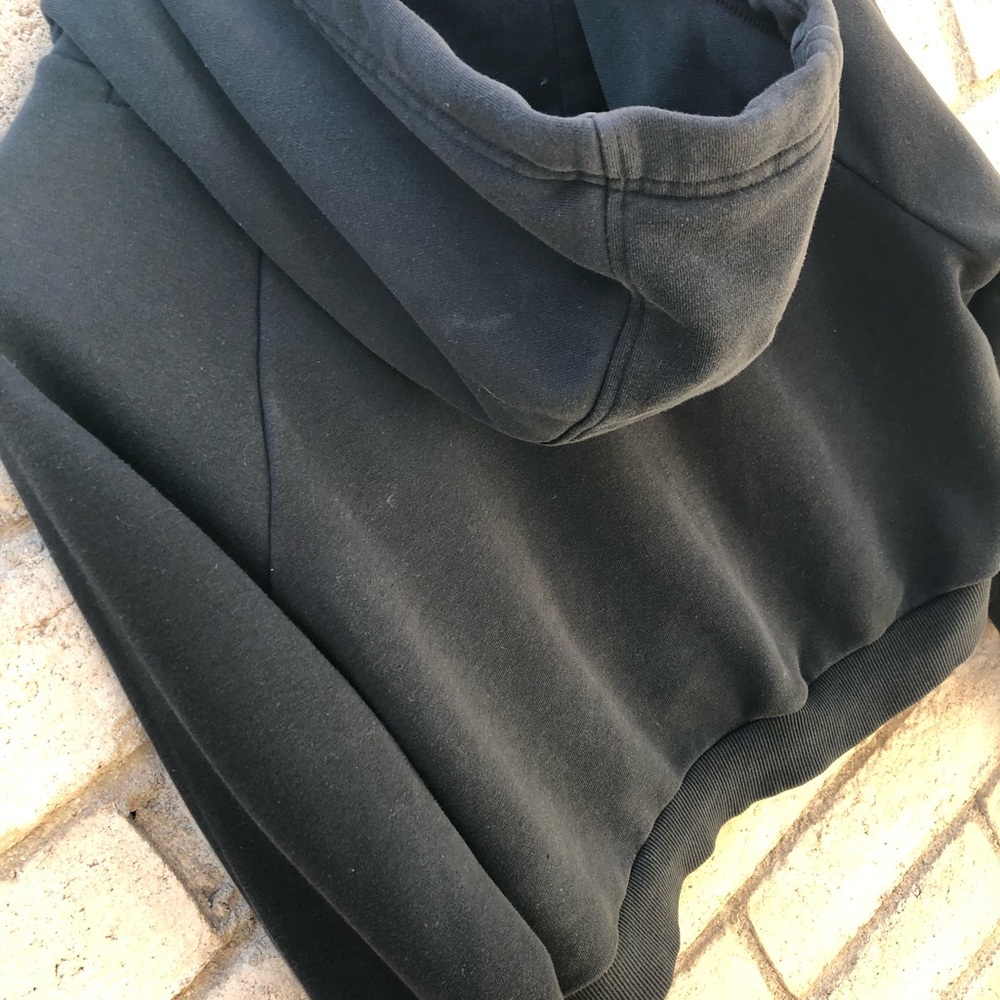 Adidas hoodie crop sweatshirt spell out graphic - Picture 6 of 7